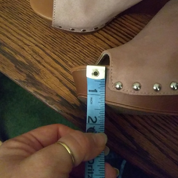 Mauve peep-toe wedge - Picture 5 of 6